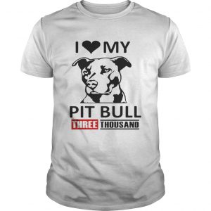 I love my Pit Bull three thousand Marvel Studios unisex