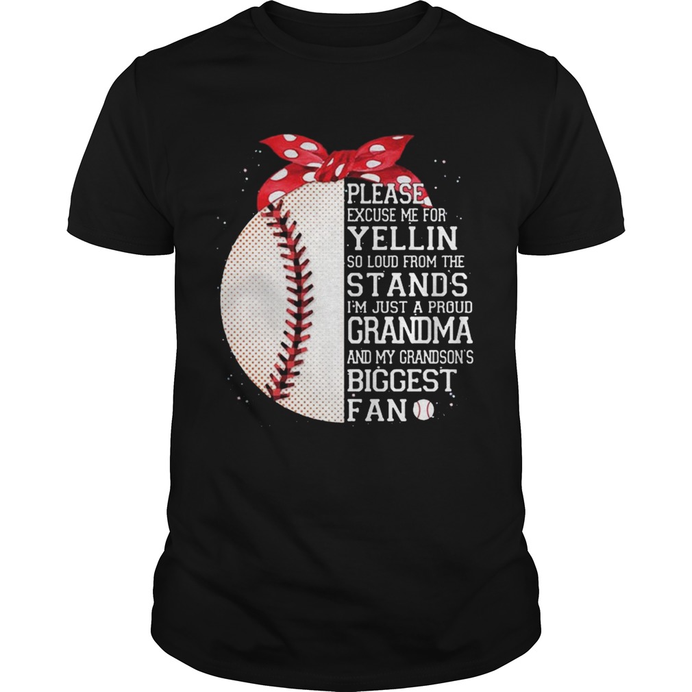 I’m Just A Proud Grandma And My Grandson’s Biggest Baseball Fan Tshirts