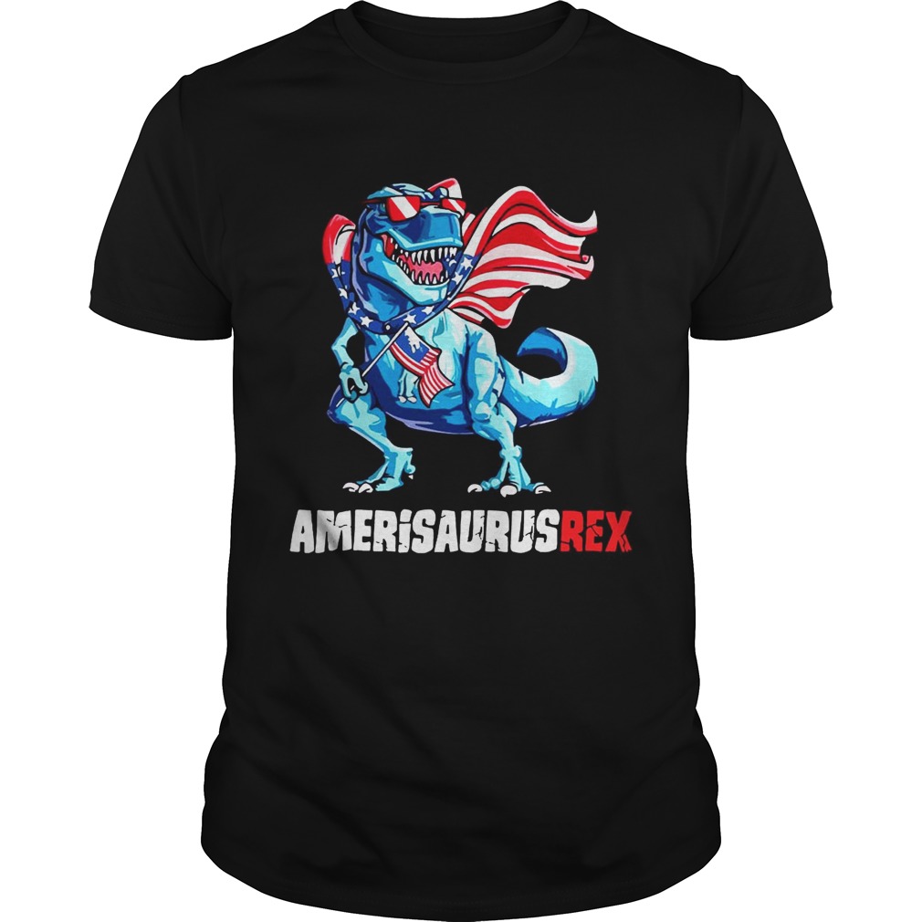 Independence Day 4th July Amerisaurus T-rex Shirts