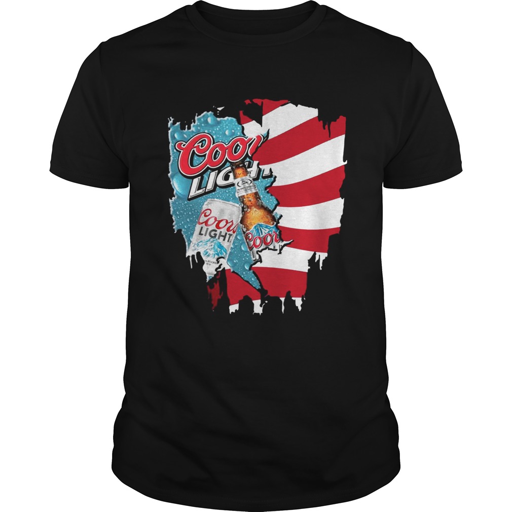 Independence Day 4th Of July Coors Light America Flag Shirts