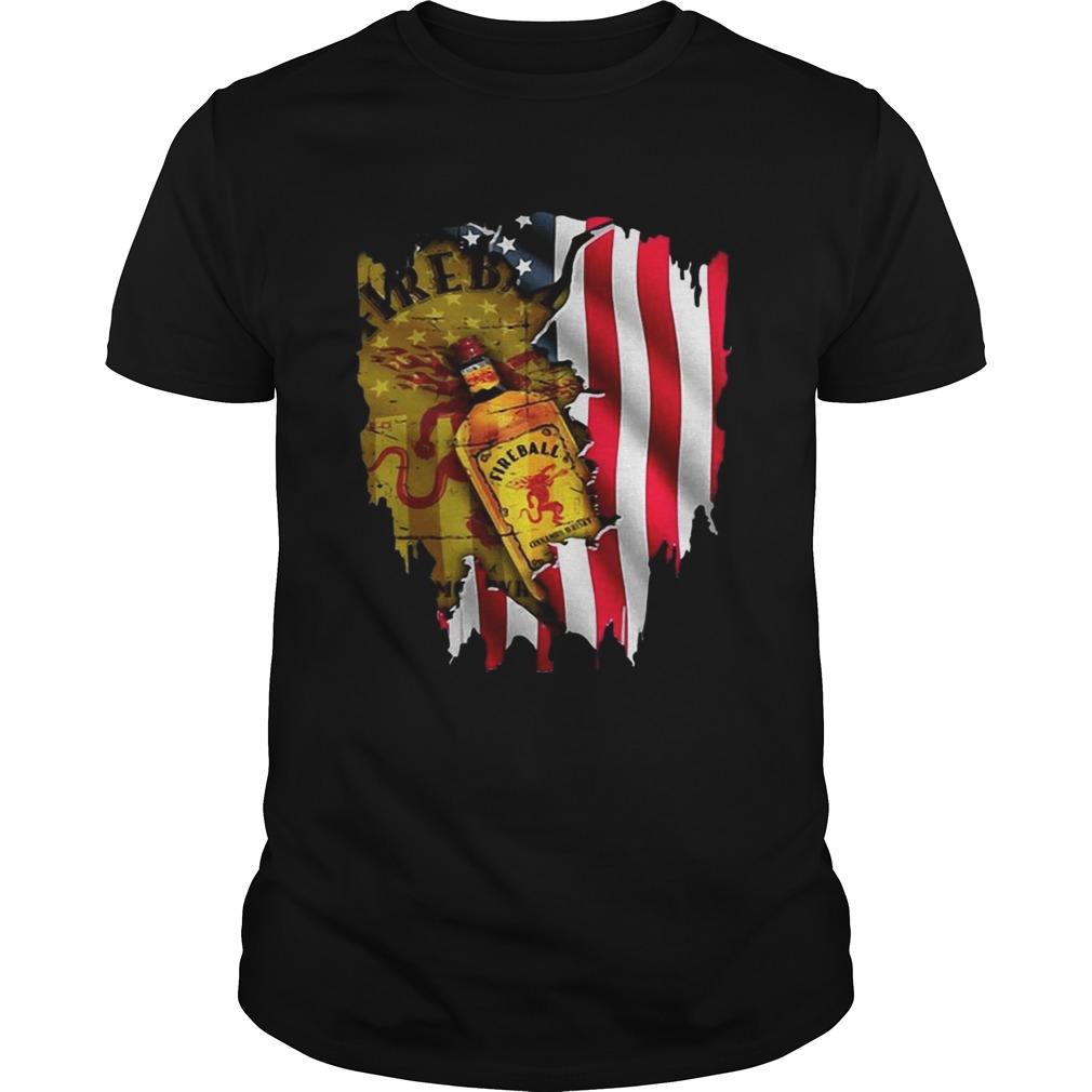 Independence Day 4th Of July Fireball America Flag Shirts