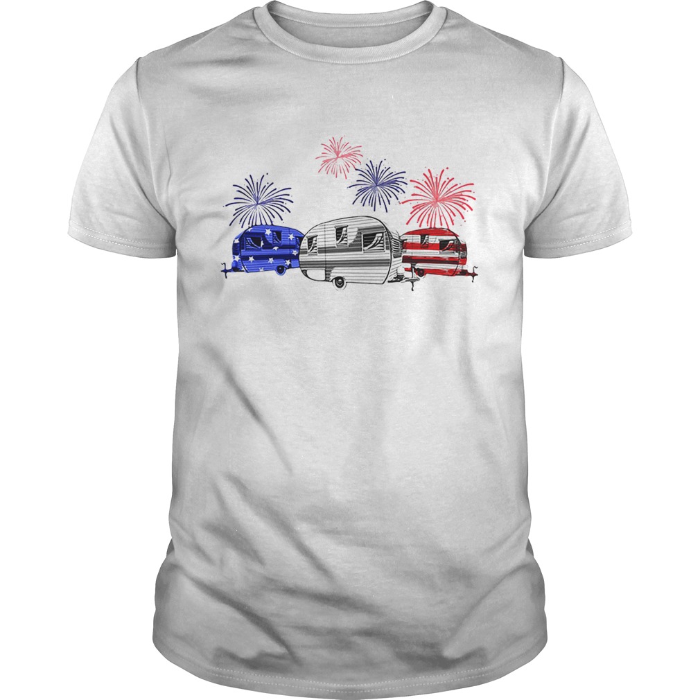 Independence day 4th of July camping beauty America flag shirts