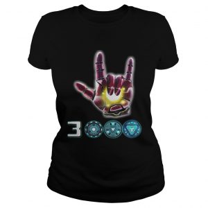 Iron Man I love you 3000 sign language Marvel Avengers Endgame ladies tee