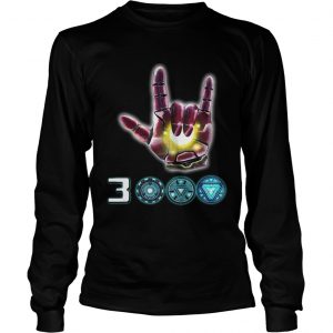 Iron Man I love you 3000 sign language Marvel Avengers Endgame longsleeve tee