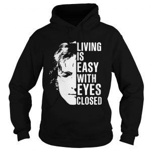 John Lennon living is easy with eyes closed hoodie