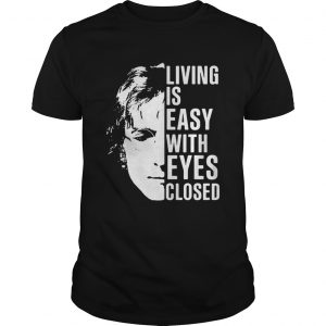 John Lennon living is easy with eyes closed unisex