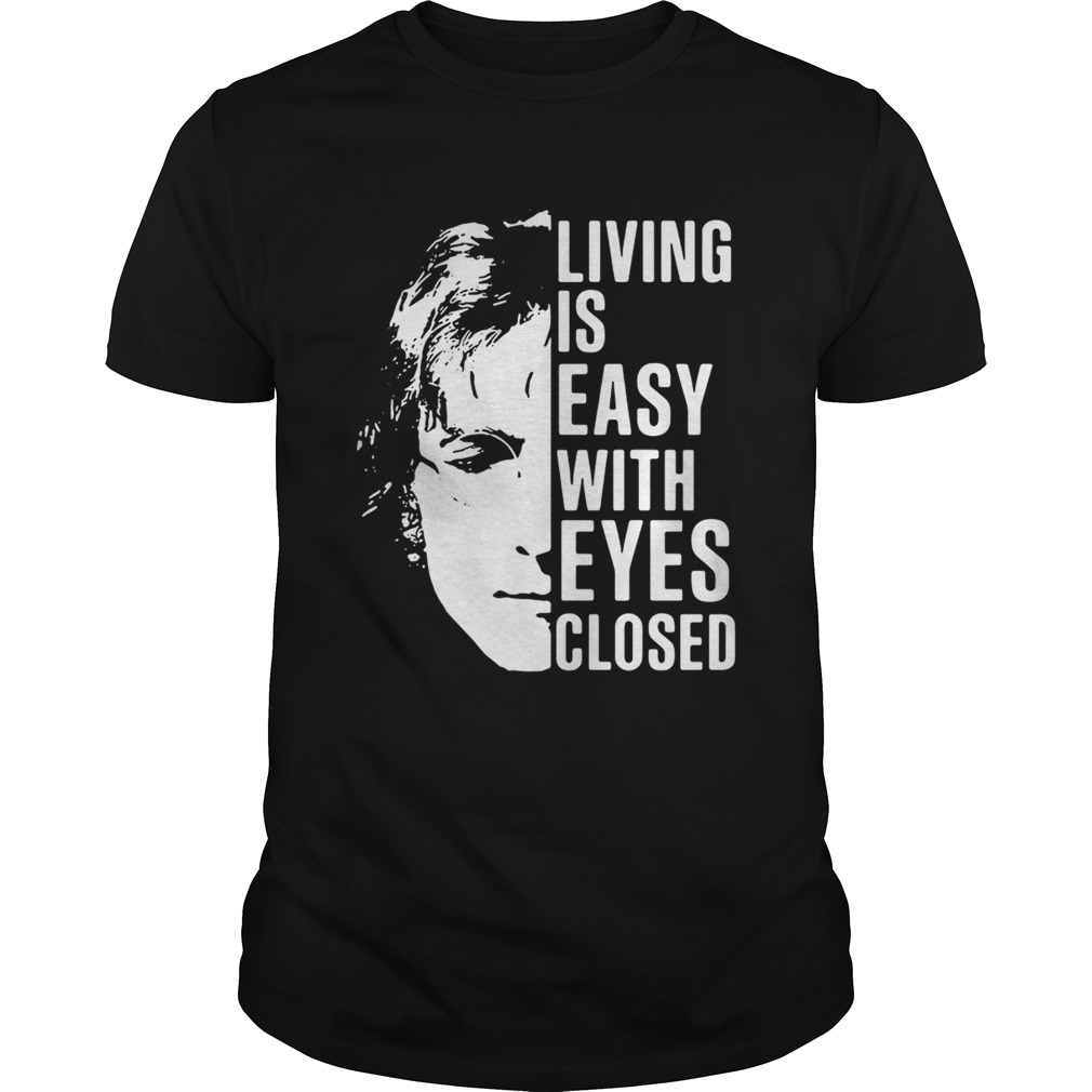 John Lennon living is easy with eyes closed shirts