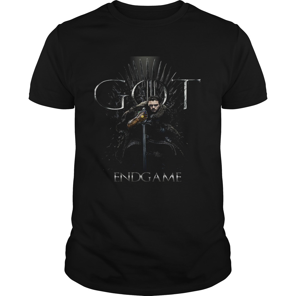 Jon Snow GOT Game of Thrones and Avengers Endgame shirts