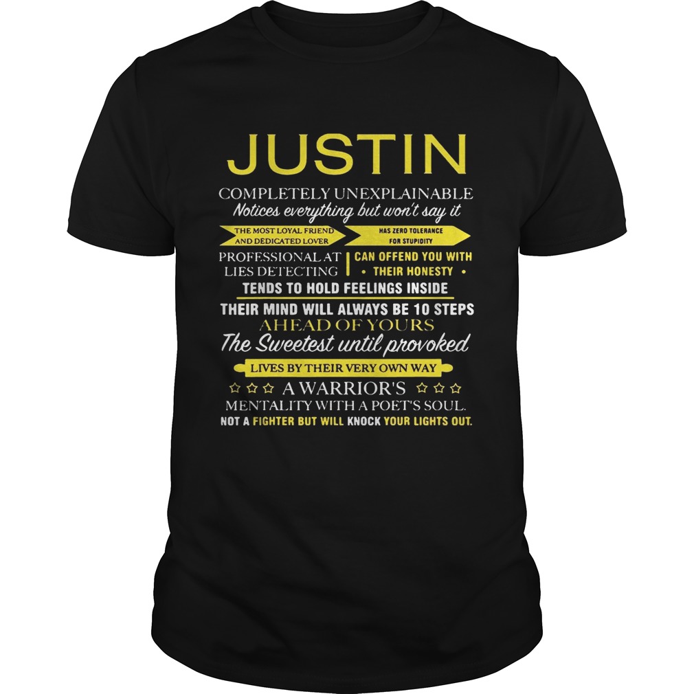 Justin completely unexplainable shirts