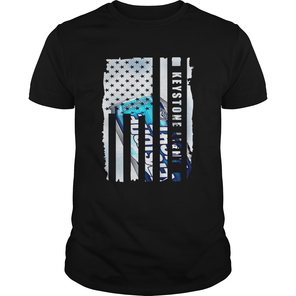 Keystone Light American flag shirts