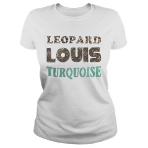 Leopard louis turquoise ladies tee