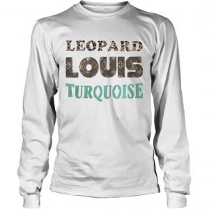 Leopard louis turquoise longsleeve tee