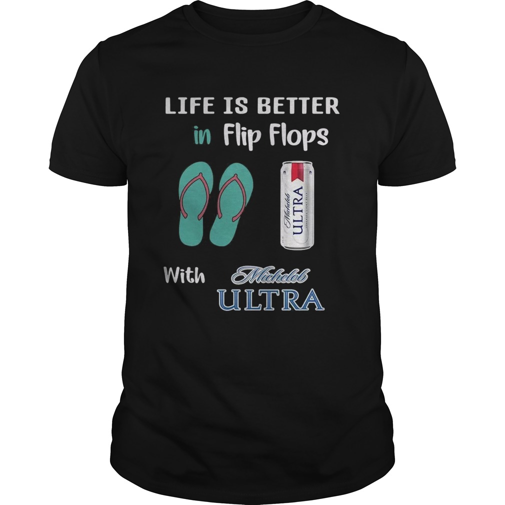 Life is better in flipflops with Michelob Ultra shirts