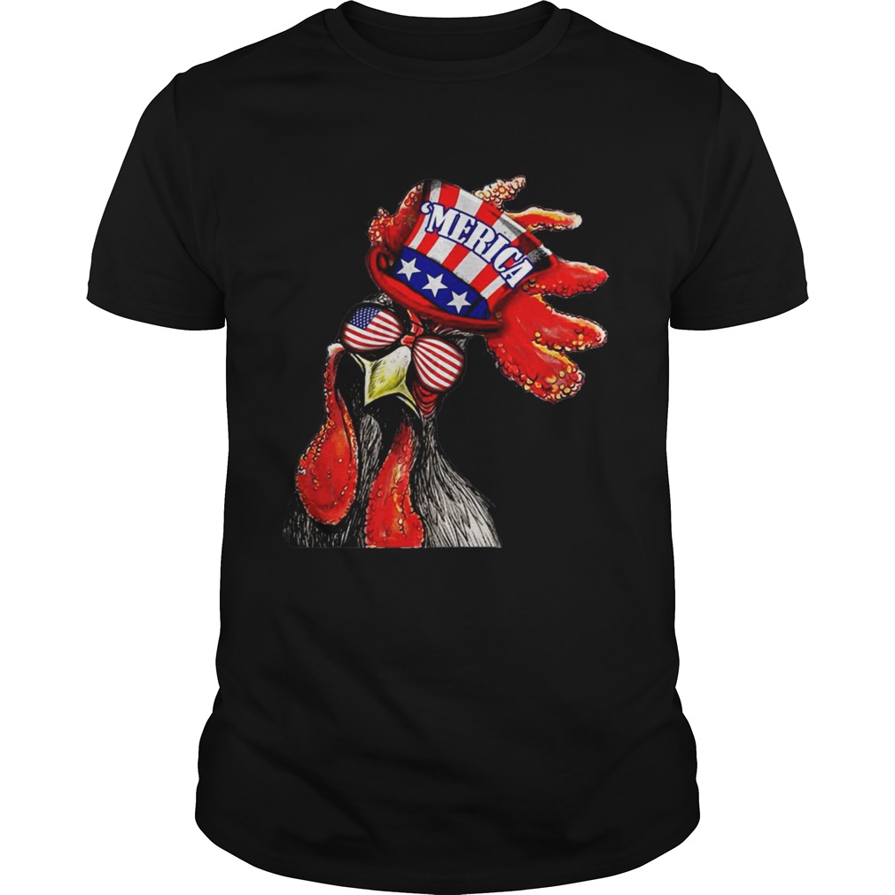 Merica chicken 4th of july shirts