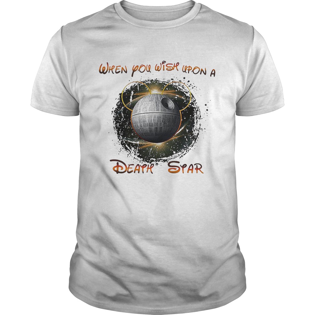 Mickey Mouse when you wish upon a Death Star Star Wars shirts