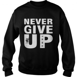 Mohamed Salah Never give up FC Liverpool sweatshirt