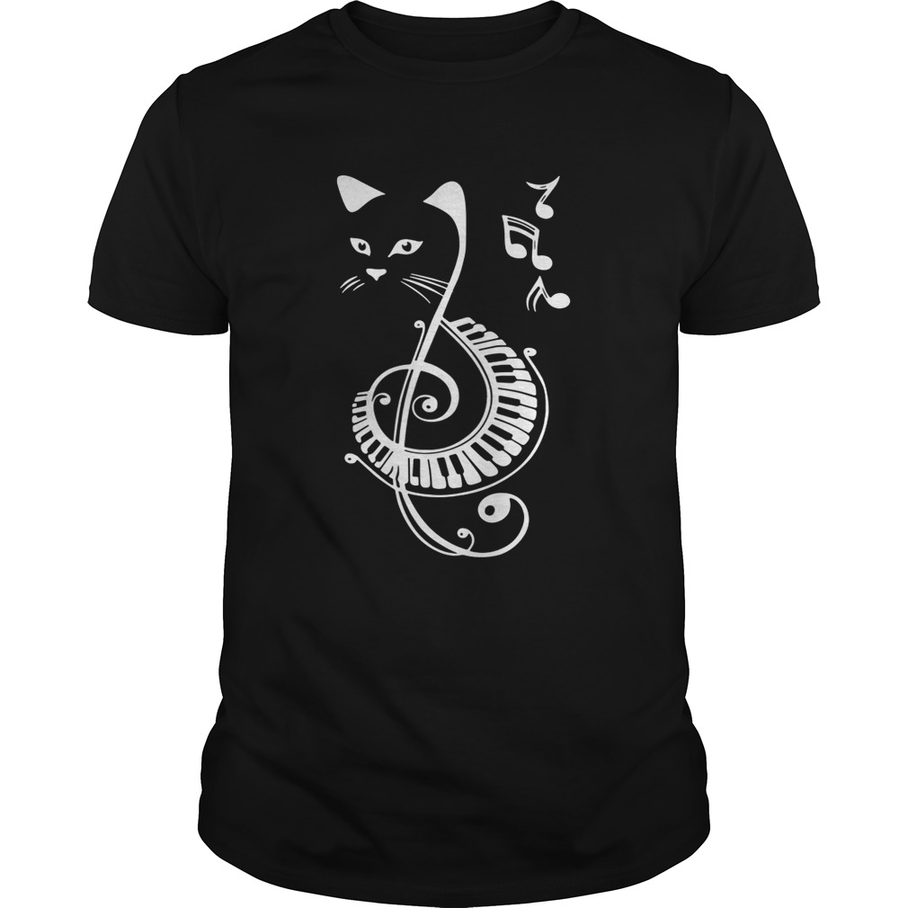 Musical Notes Cat shirts