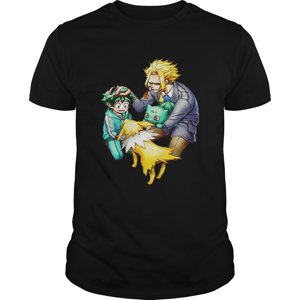 My Hero Academia as Pokemons shirts