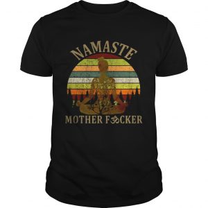 Namaste mother fucker vintage sunset unisex