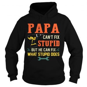 Papa Cant Fix Stupid But He Can Fix What Stupid Does hoodie