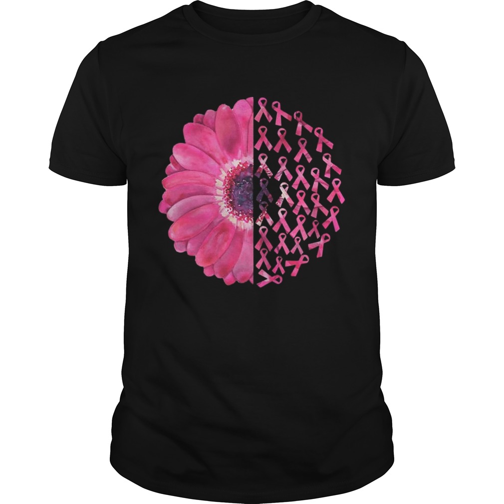 Pink Flower Breast Cancer Survivor Shirts