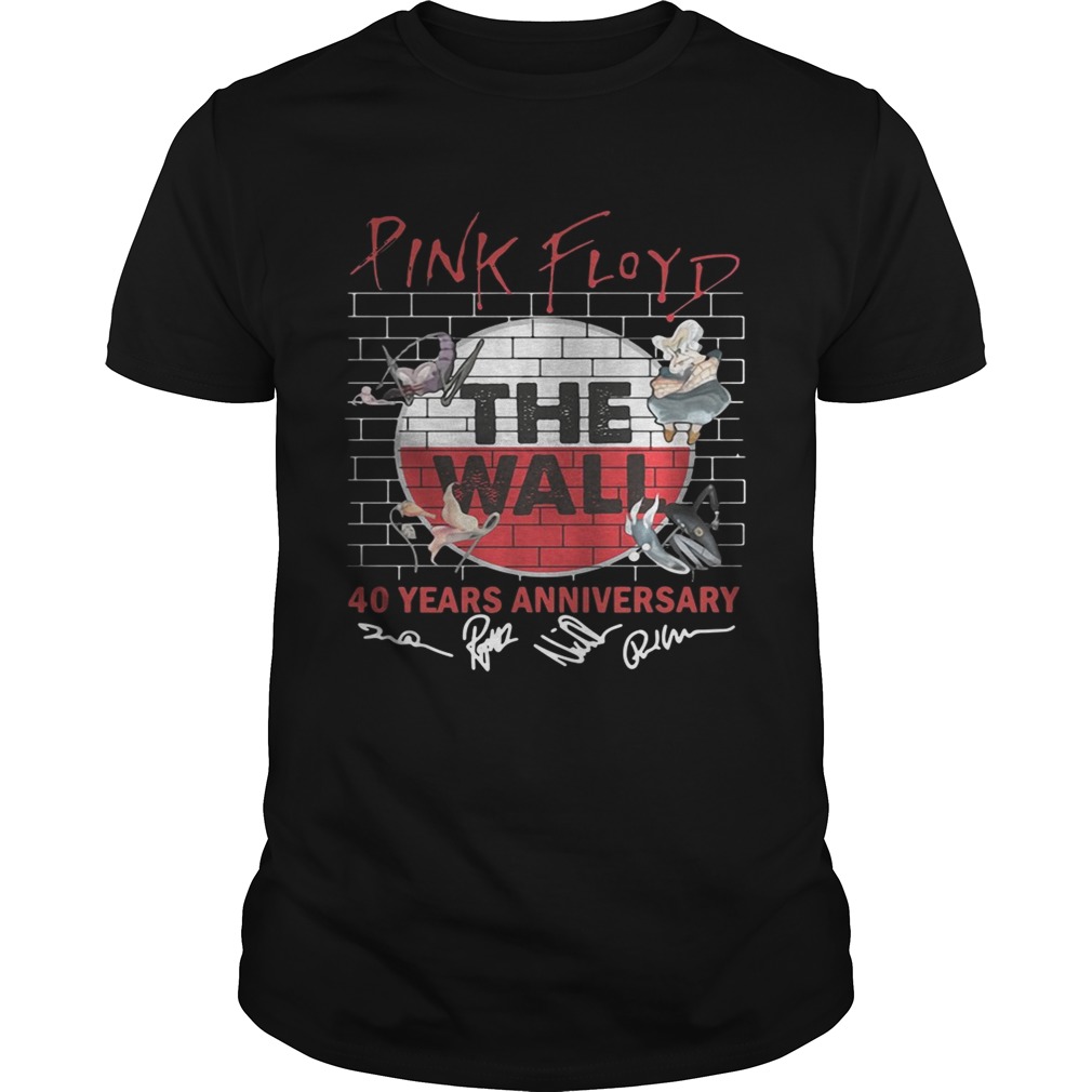 Pink Floyd the wall 40 years anniversary shirts