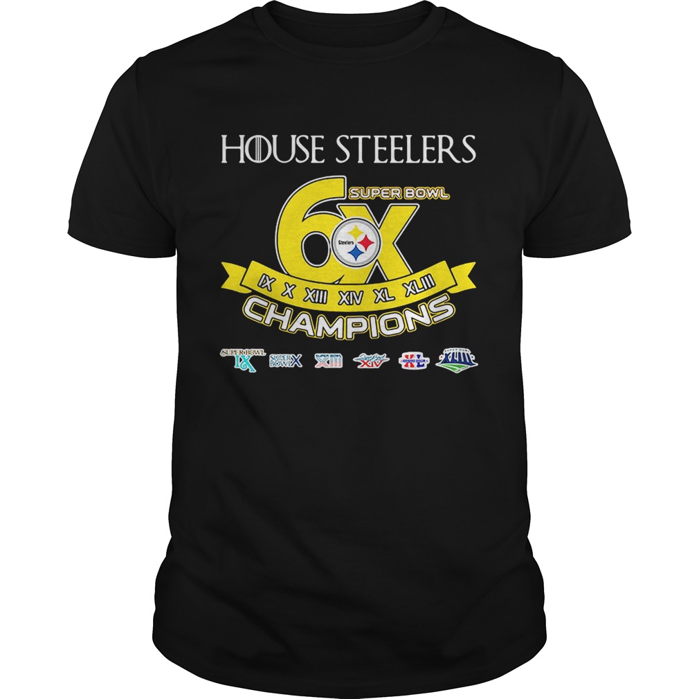 Pittsburgh Steelers House Steelers Super Bowl 6X Game of Thrones shirts