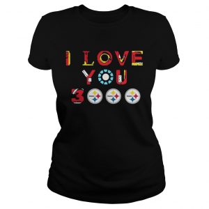 Pittsburgh Steelers Iron Man I love you 3000 thousand times ladies tee