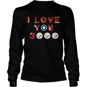 Pittsburgh Steelers Iron Man I love you 3000 thousand times longsleeve tee