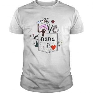 Pocket Womens Love Nana Life Bird Flower Art unisex