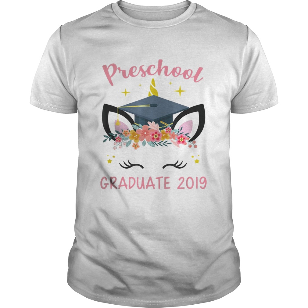 Preschool Graduate 2019 Unicorn Face shirts