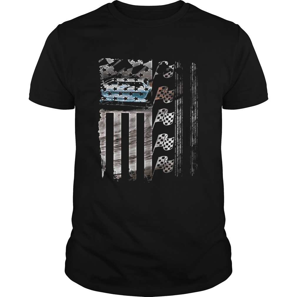 Racing American flag shirts