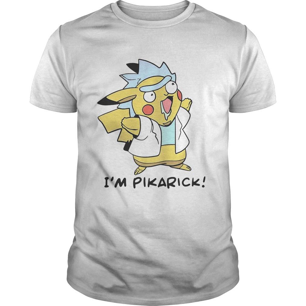 Rick and Morty Fusion Pikachu I’m Pikarick shirts