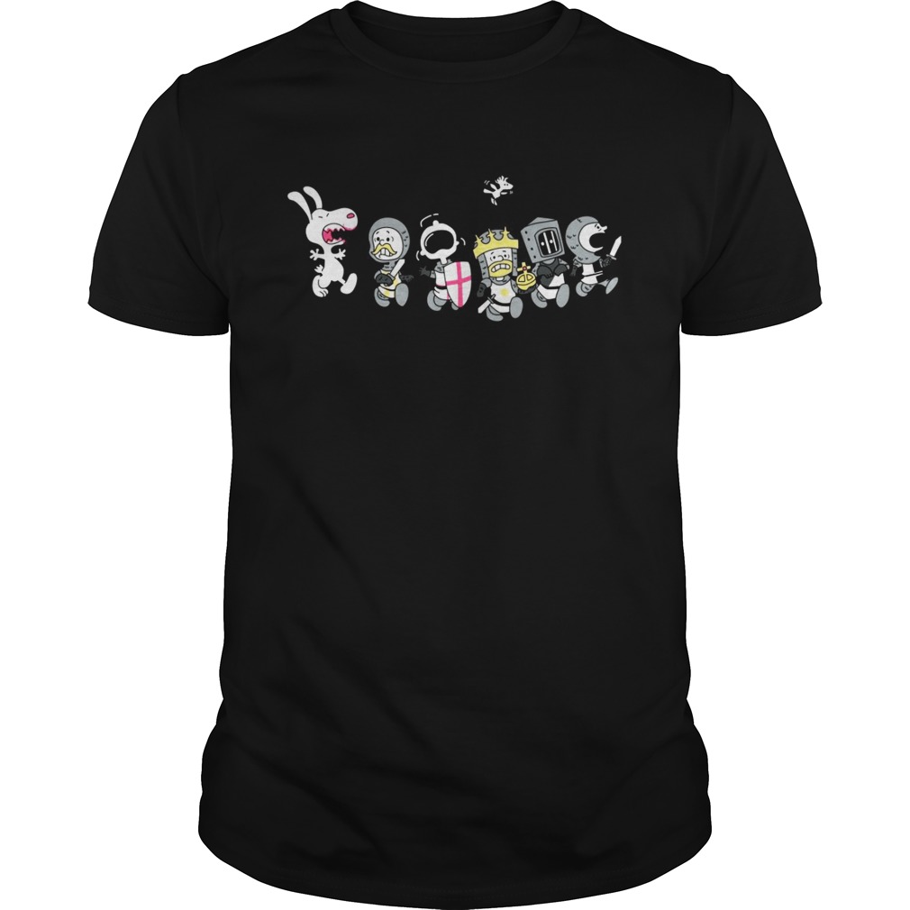 Snoopy and friends Monty Python shirts