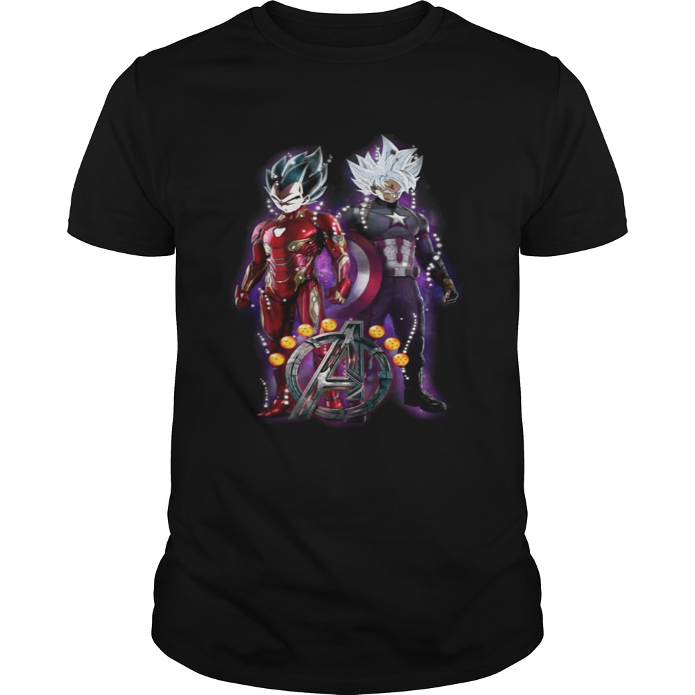 Songoku Ironman Vegeta Captain America shirts