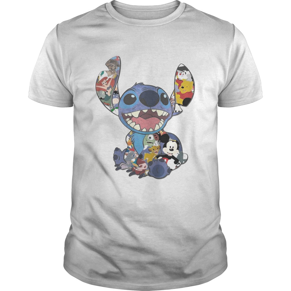 Stitch And Disney Characters T-shirts