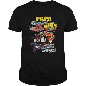 Superhero Daddy Marvel Comic Characters unisex