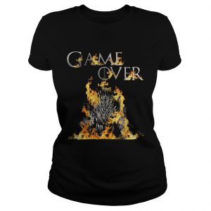 The Iron Throne burnt game over Game of Thrones ladies tee