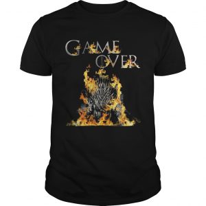 The Iron Throne burnt game over Game of Thrones unisex