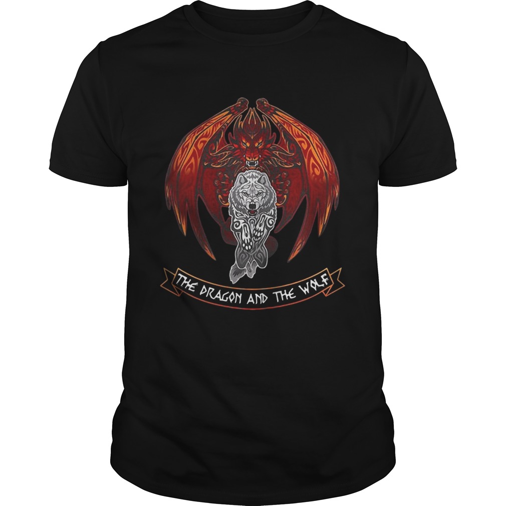 The dragon and the wolf Game of Thrones shirts