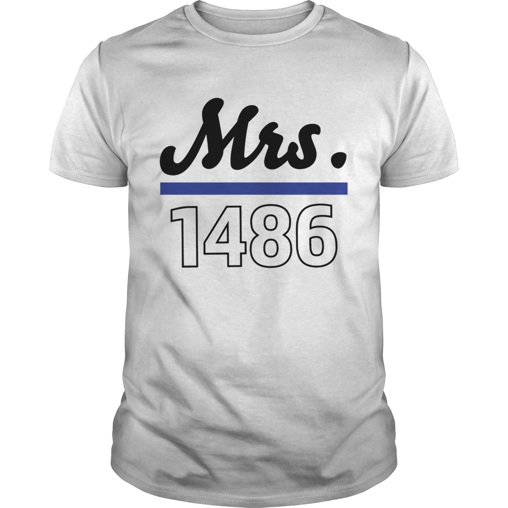 Thin blue line police Mrs 1486 shirts