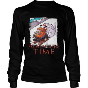 Tormund Giantsbane snowboarding adventure time Game of Thrones longsleeve tee