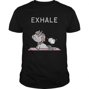 Unicorn yoga exhale unisex