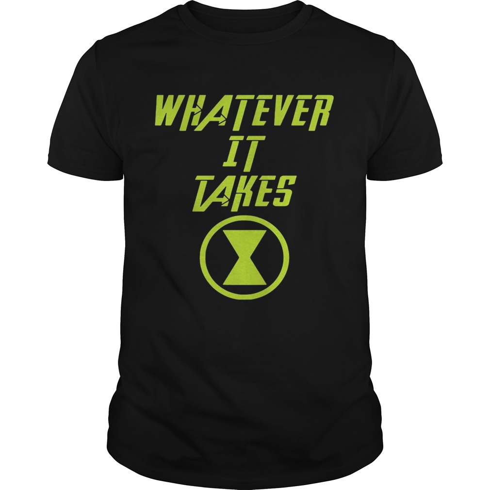 Whatever It Takes Black Widow Logo T-shirts