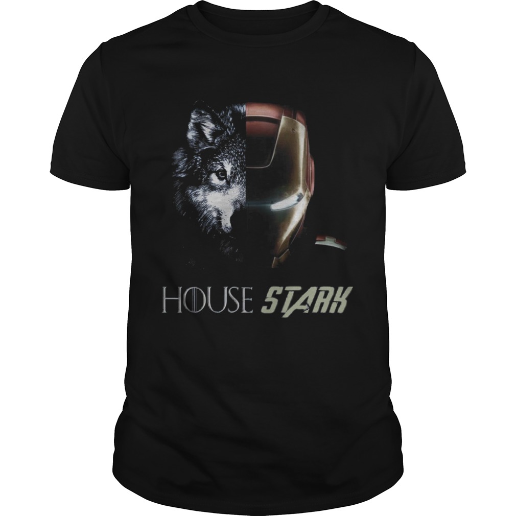 Wolf and Iron Man House Stark shirts