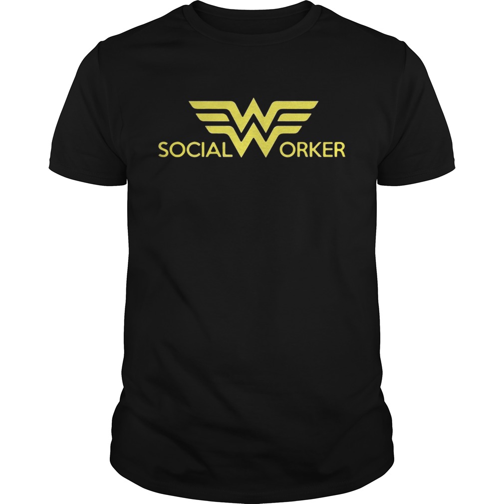 Wonder woman social worker shirts