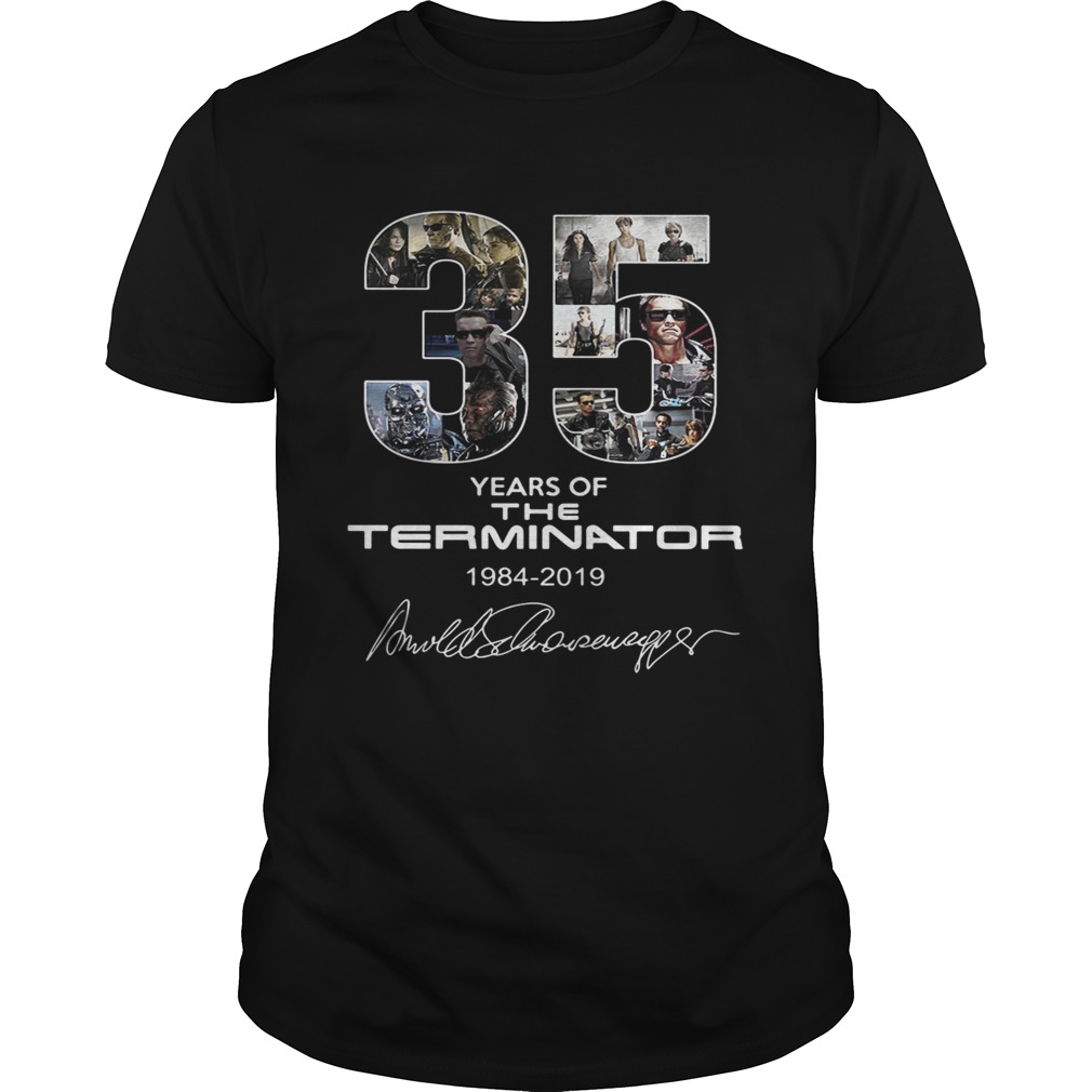 35 years of the Terminator 1984 2019 shirt