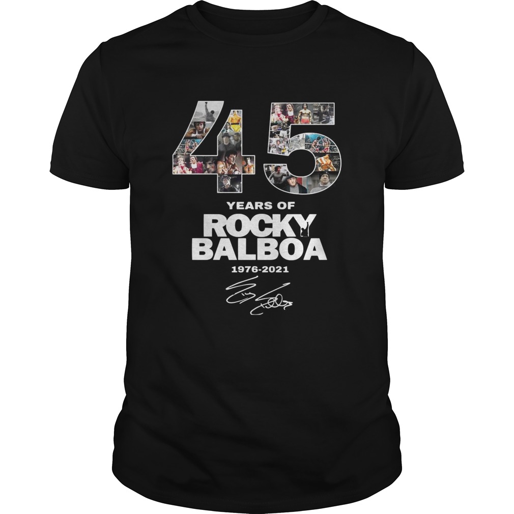 45 Years Of Rocky Balboa Signature shirts