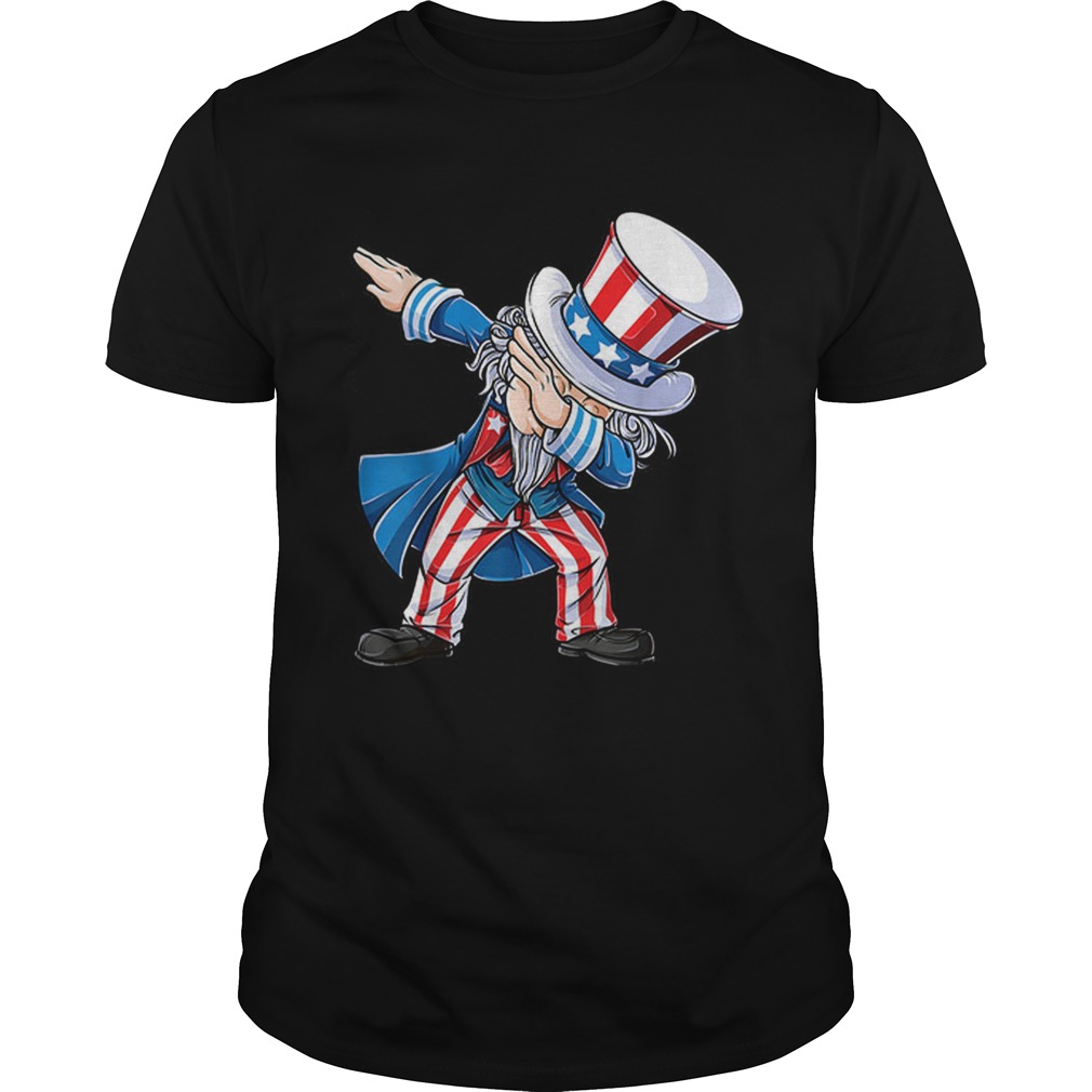 4th Of Julys For Kids Dabbing Uncle Sam Boys Gifts Shirt