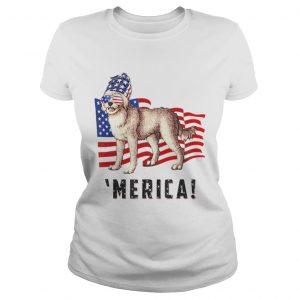 4th of July Cockapoo Dog Merica ladies tee